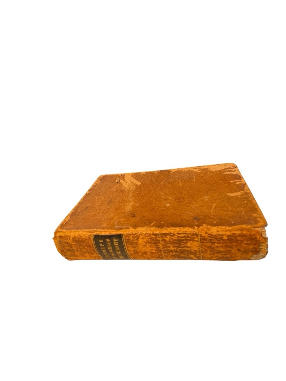 Antique Olinthus Gregory Christian Religious/Theology Leather Bound 1800’s Book